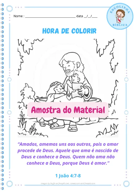 Exemplo do material disponível